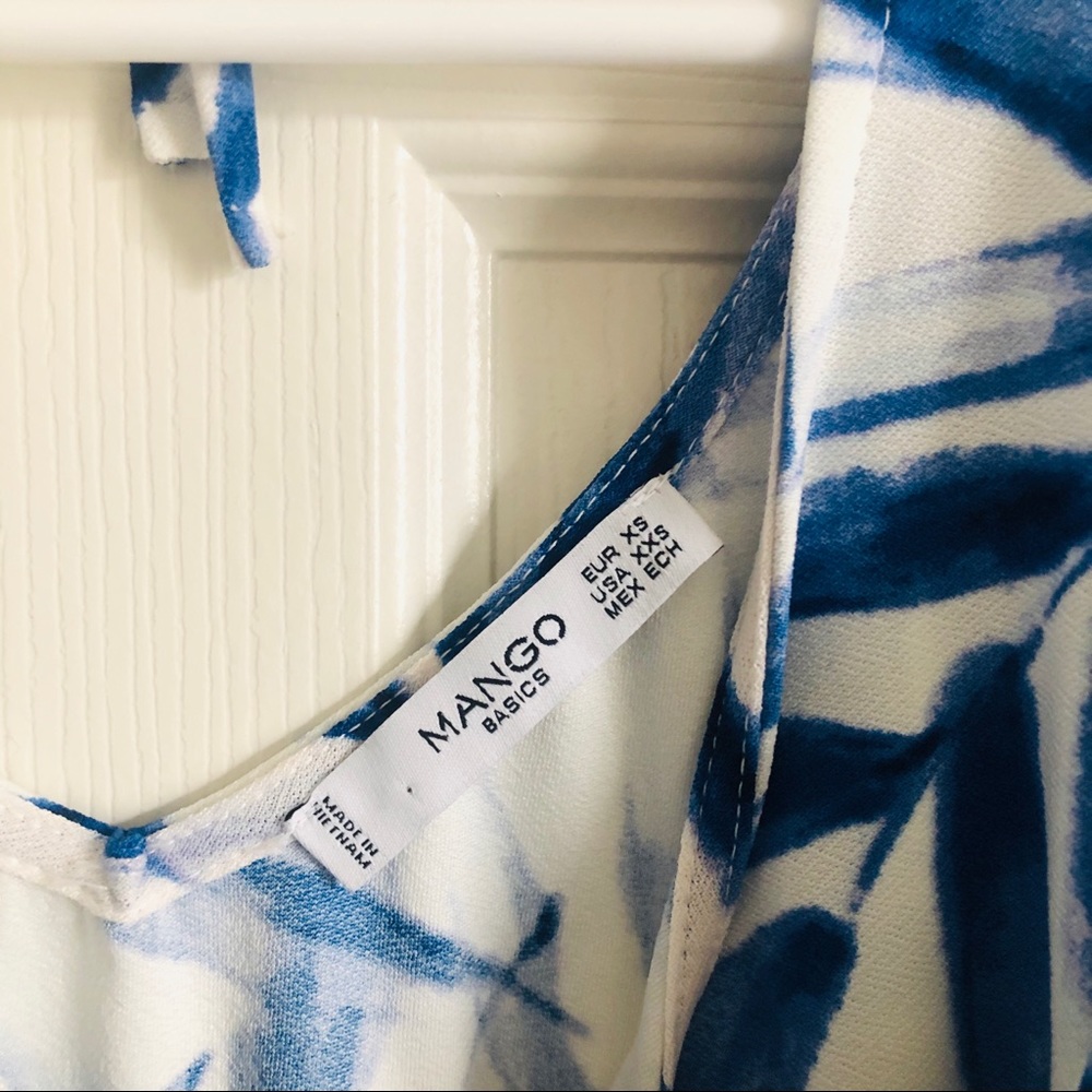 Mango Floral Flutter Sleeve Dress - Picture 3 of 7